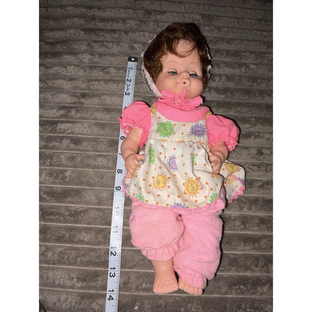 Vtg‎ Plastic Baby Doll 1960s 1970s Unmarked Sleepy Eyes 14